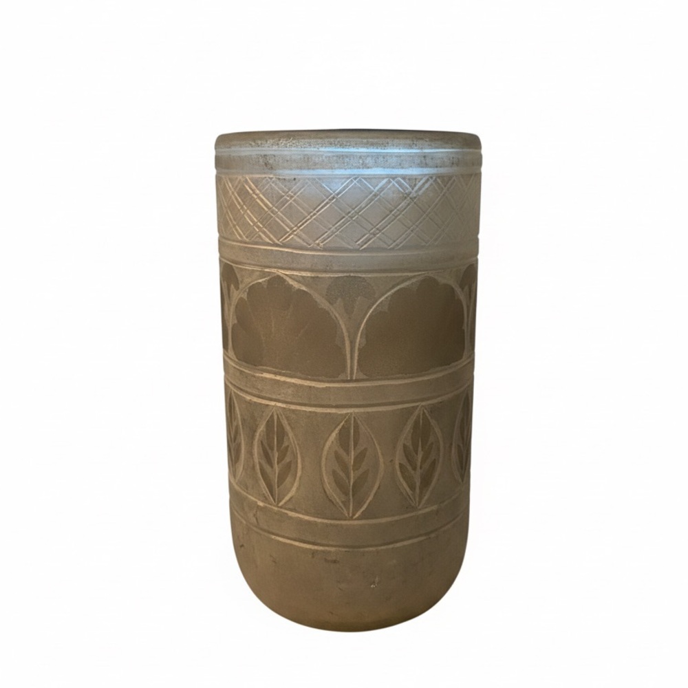 Anthropologie NWT Oversized Carved Glass Candle: RARE FIND! - Picture 3 of 5